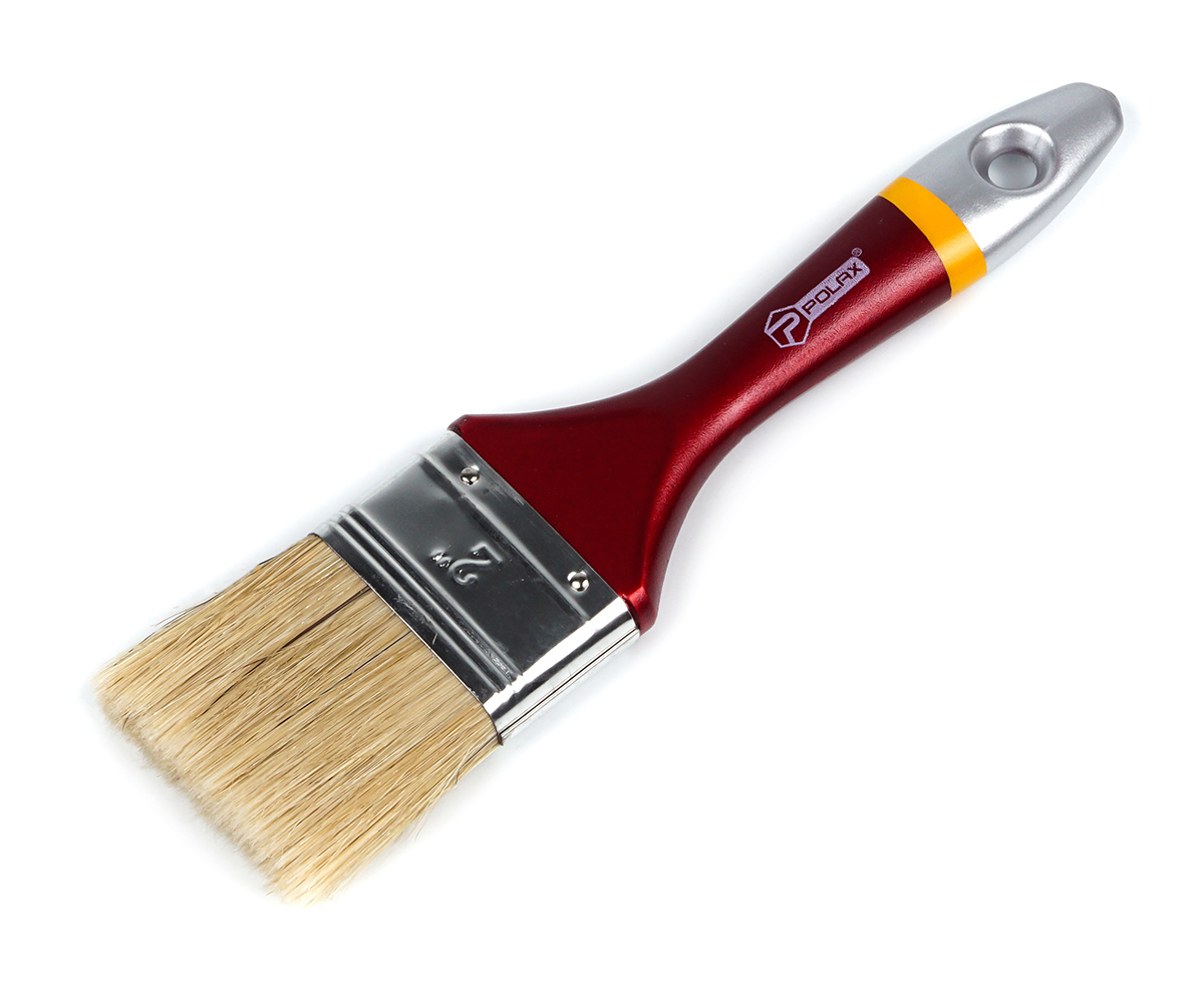 Пензель "Євро" 2"/50мм дерев`яна ручка, змішан ворс, Polax